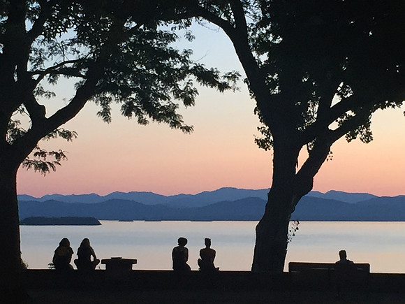 champlain sunset